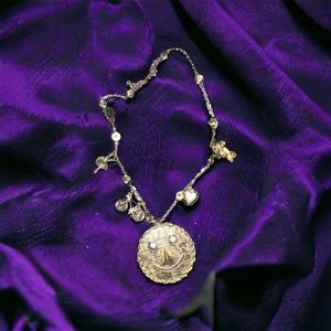 Antique / Vintage charm necklace (+ a mini heart locket)